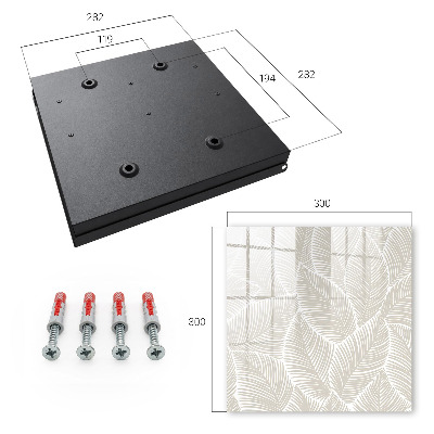 Caja para llaves diseño de hojas pacíficas