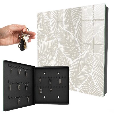 Caja para llaves diseño de hojas pacíficas
