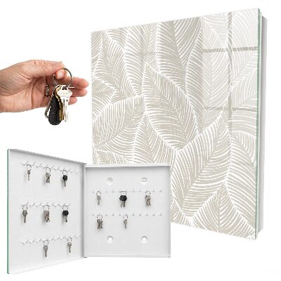 Caja para llaves diseño de hojas pacíficas