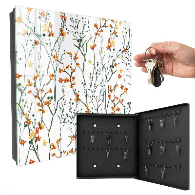Caja para llaves con estampado floral