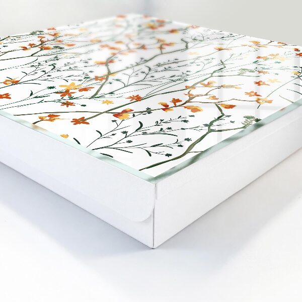 Caja para llaves con estampado floral
