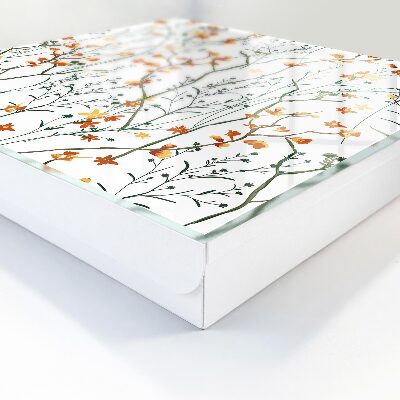 Caja para llaves con estampado floral