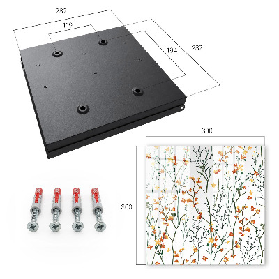 Caja para llaves con estampado floral
