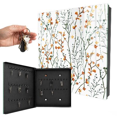 Caja para llaves con estampado floral
