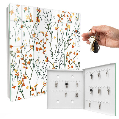Caja para llaves con estampado floral