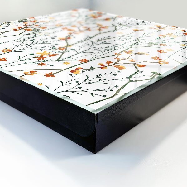 Caja para llaves con estampado floral