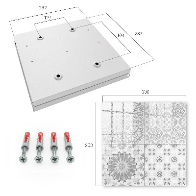 Armario para llaves con diseño de patrones geométricos