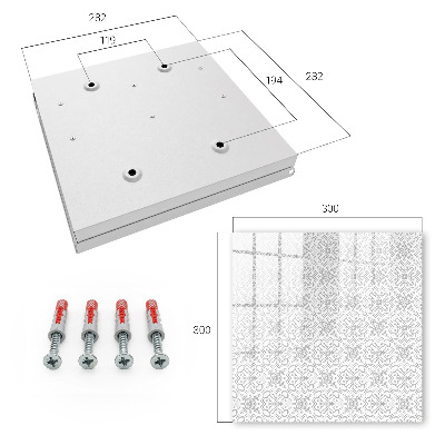 Caja para llaves con diseño de patrón geométrico