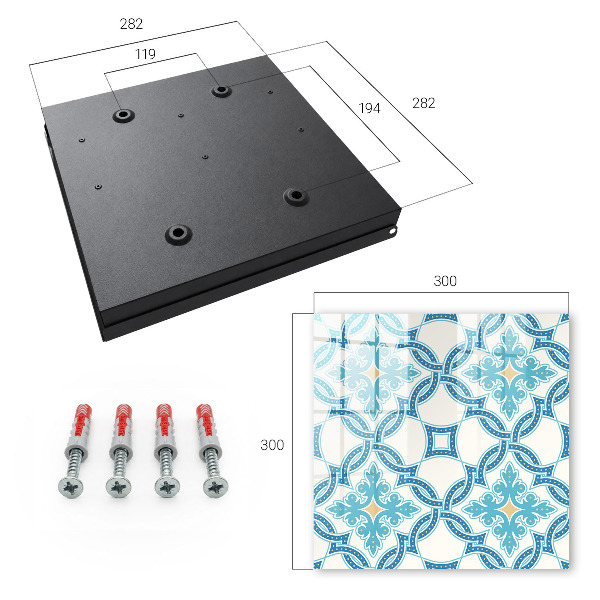 Armario para llaves con diseño de mosaico decorativo