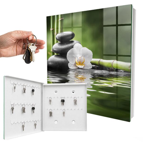 Caja para llaves modelo orquídea zen