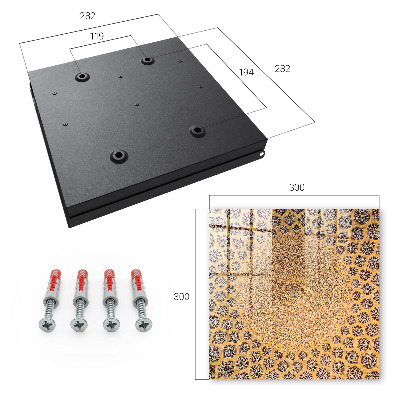 Caja para llaves con diseño de ornamento geométrico