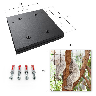 Armario para colgar llaves con diseño de koalas relajados