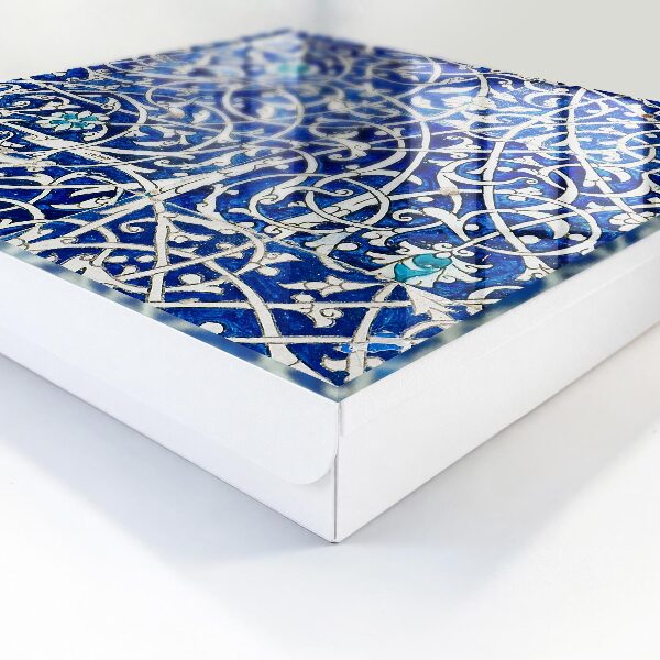 Armario para llaves diseño arabesco azul