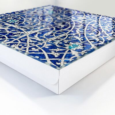 Armario para llaves diseño arabesco azul
