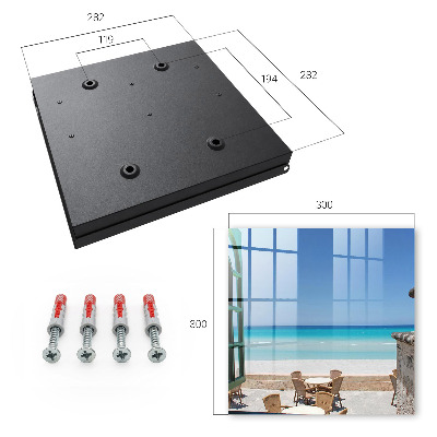 Caja para llaves diseño de recreación junto al mar