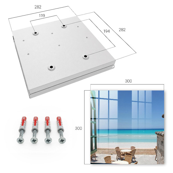 Caja para llaves diseño de recreación junto al mar