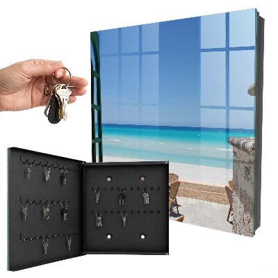 Caja para llaves diseño de recreación junto al mar