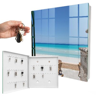 Caja para llaves diseño de recreación junto al mar