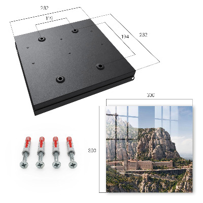 Caja para llaves diseño de arquitectura de montaña