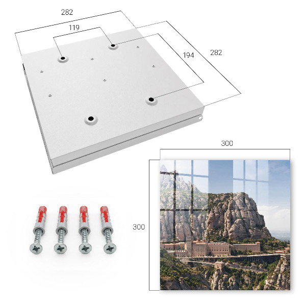 Caja para llaves diseño de arquitectura de montaña
