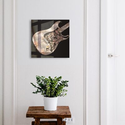 Armario para llaves con diseño de guitarra mecánica