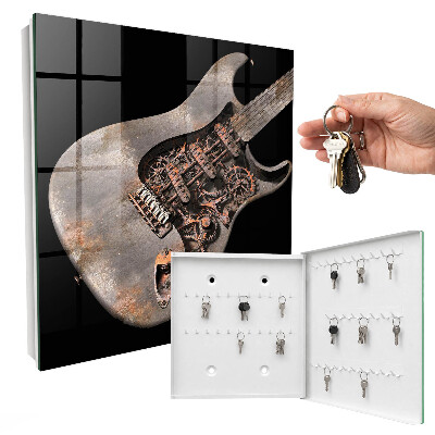 Armario para llaves con diseño de guitarra mecánica