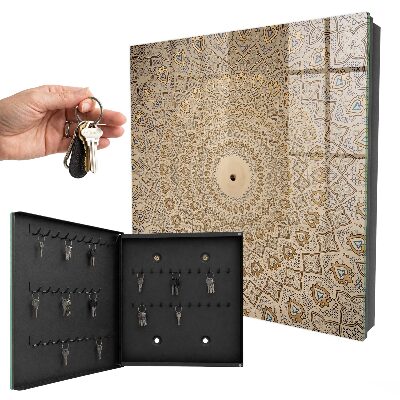 Armario para llaves con diseño de mandala decorativo