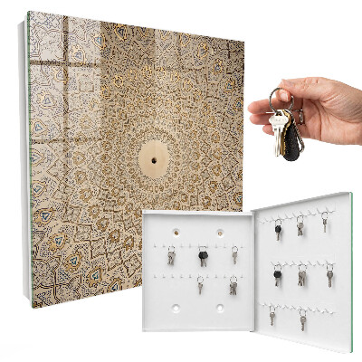 Armario para llaves con diseño de mandala decorativo
