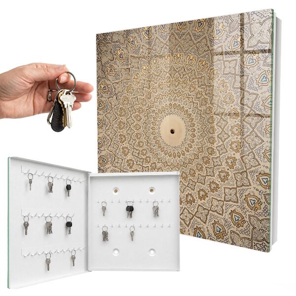Armario para llaves con diseño de mandala decorativo