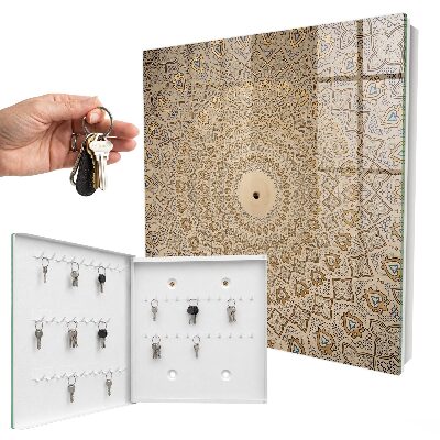 Armario para llaves con diseño de mandala decorativo