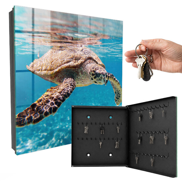 Caja para llaves con diseño de mundo submarino