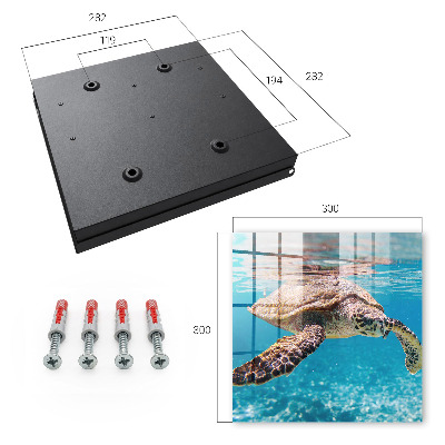 Caja para llaves con diseño de mundo submarino