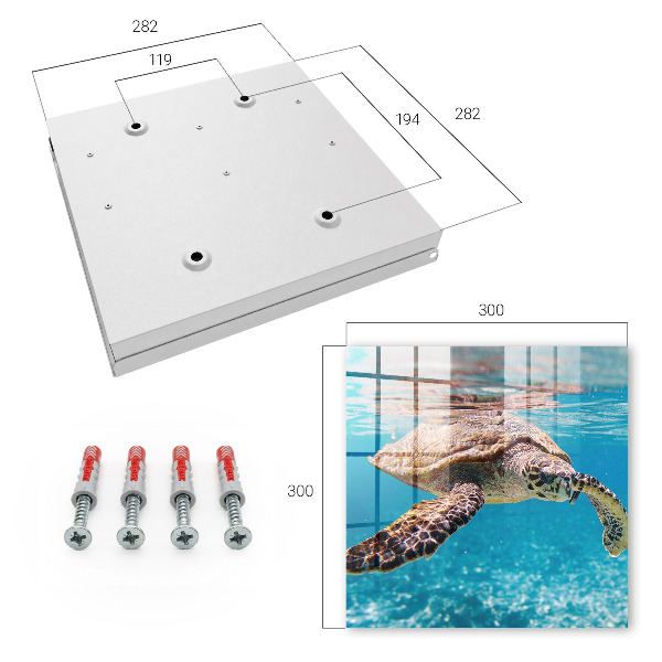 Caja para llaves con diseño de mundo submarino