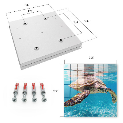 Caja para llaves con diseño de mundo submarino