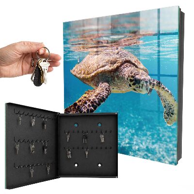 Caja para llaves con diseño de mundo submarino