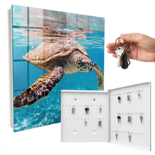 Caja para llaves con diseño de mundo submarino