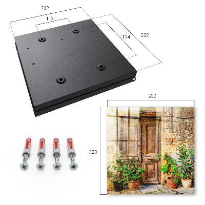 Armario para llaves con diseño de puertas rústicas