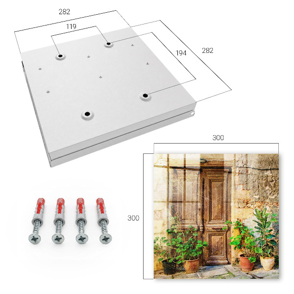 Armario para llaves con diseño de puertas rústicas