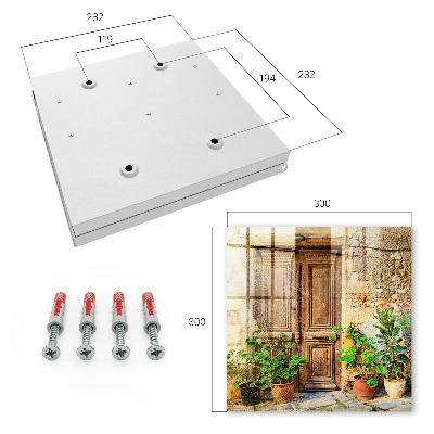 Armario para llaves con diseño de puertas rústicas
