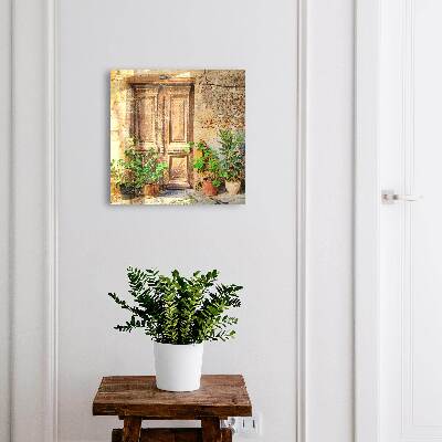 Armario para llaves con diseño de puertas rústicas