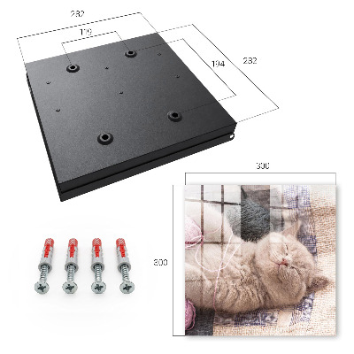 Armario para llaves de pared con diseño de gatito durmiendo