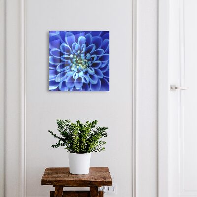 Armario para llaves con diseño de flor azul