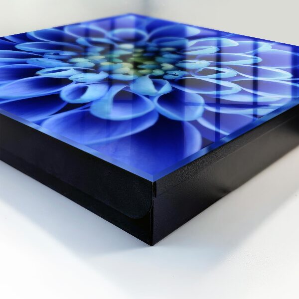 Armario para llaves con diseño de flor azul