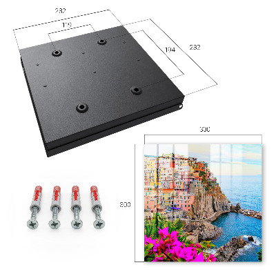 Caja para llaves diseño Bahía colorida