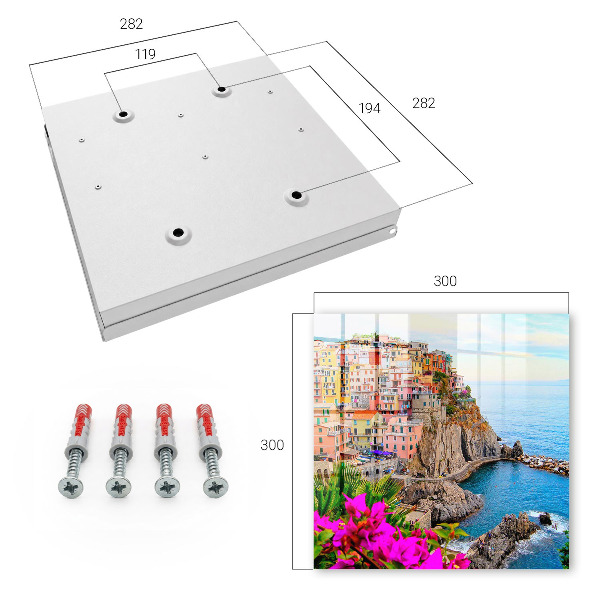 Caja para llaves diseño Bahía colorida