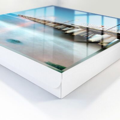 Armario para llaves con diseño de muelle junto al mar