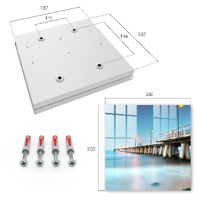 Armario para llaves con diseño de muelle junto al mar
