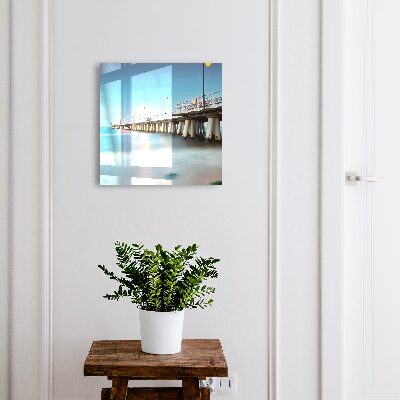 Armario para llaves con diseño de muelle junto al mar