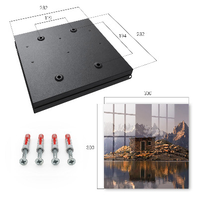Caja para llaves diseño paz en las montañas