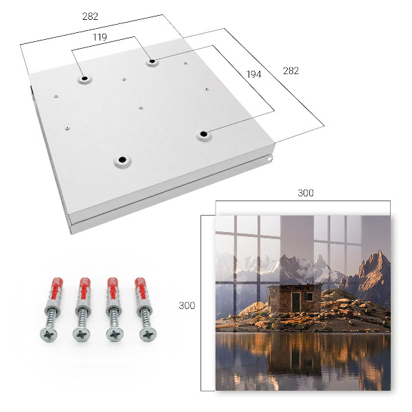Caja para llaves diseño paz en las montañas